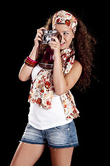 Image showing Fashion young woman