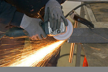 Image showing steel worker