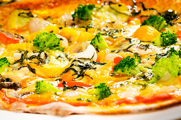 Image showing vegetarian pizza