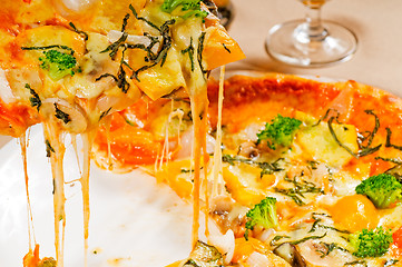 Image showing vegetarian pizza
