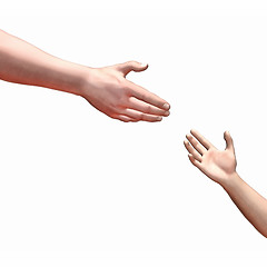 Image showing helping hands