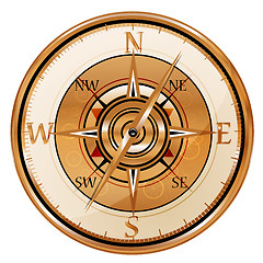 Image showing antique compass