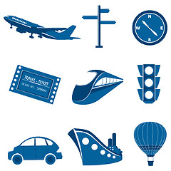 Image showing transportation icons