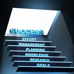 Image showing steps of success