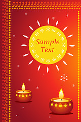 Image showing diwali card