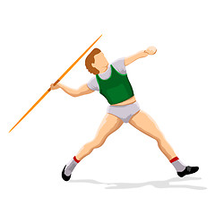 Image showing javeline player