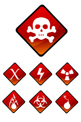 Image showing warning sign icons