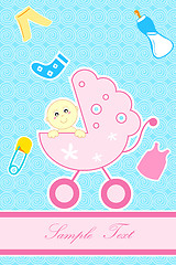 Image showing baby in pram