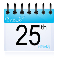 Image showing calender page for 25th december