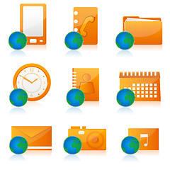 Image showing office icon set