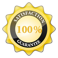 Image showing 100% satisfaction guaranteed sign