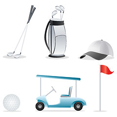 Image showing golf icons