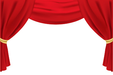 Image showing stage curtain