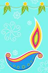 Image showing diwali card