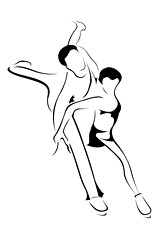 Image showing skating couple