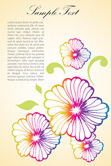 Image showing floral background