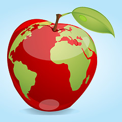 Image showing global apple