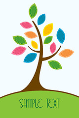 Image showing colorful tree