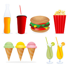 Image showing junk foods