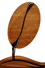 Image showing dripping coffee bean