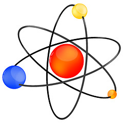 Image showing vector atom icon