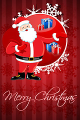 Image showing santa with gifts