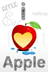 Image showing i love apple