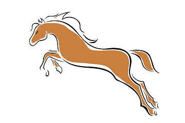 Image showing vector horse