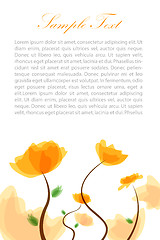 Image showing floral text template