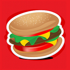 Image showing yummy burger