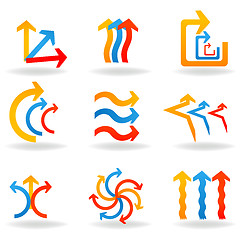 Image showing colorful designer arrows