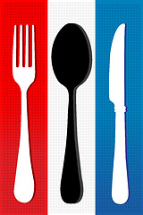 Image showing set of cutlery