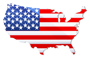 Image showing flag of united states of america