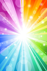 Image showing sunburst background