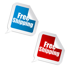 Image showing free shipping sticker