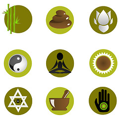 Image showing set of spa icons
