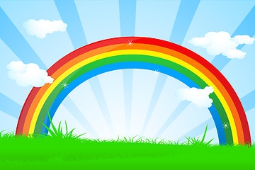 Image showing vibrant rainbow