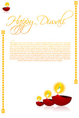 Image showing diwali card