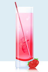 Image showing strawberry mocktail