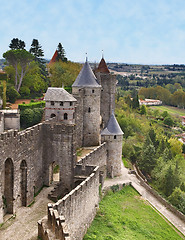 Image showing Carcassonne-the fortified town
