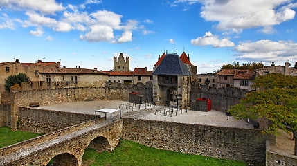 Image showing Entrance in Carcassone fortified town