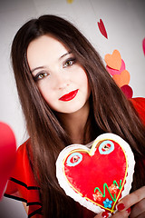 Image showing woman on Valentine's day