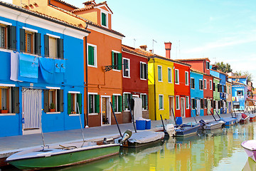 Image showing Houses and boats