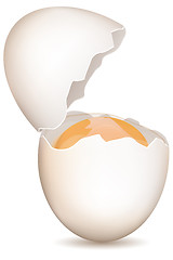 Image showing broken egg