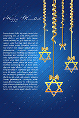 Image showing happy hanukkah with star of david