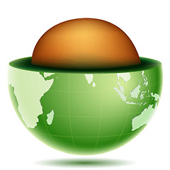 Image showing core of globe