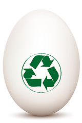 Image showing recycle egg