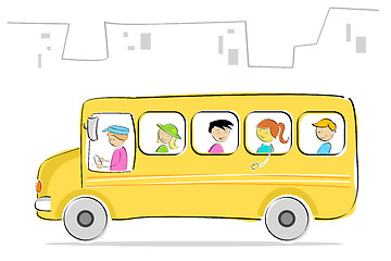 Image showing kids in school bus