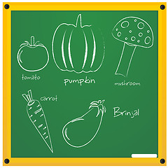 Image showing vegetable sketch