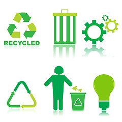 Image showing recycle icons